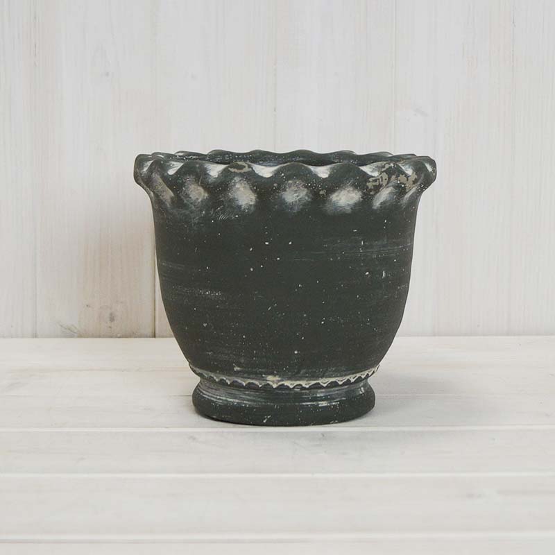 Dark Green Cement Pot (D17.3cm) detail page
